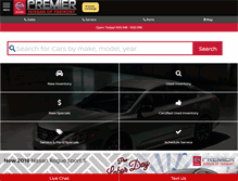 Tablet Screenshot of premiernissanoffremont.com